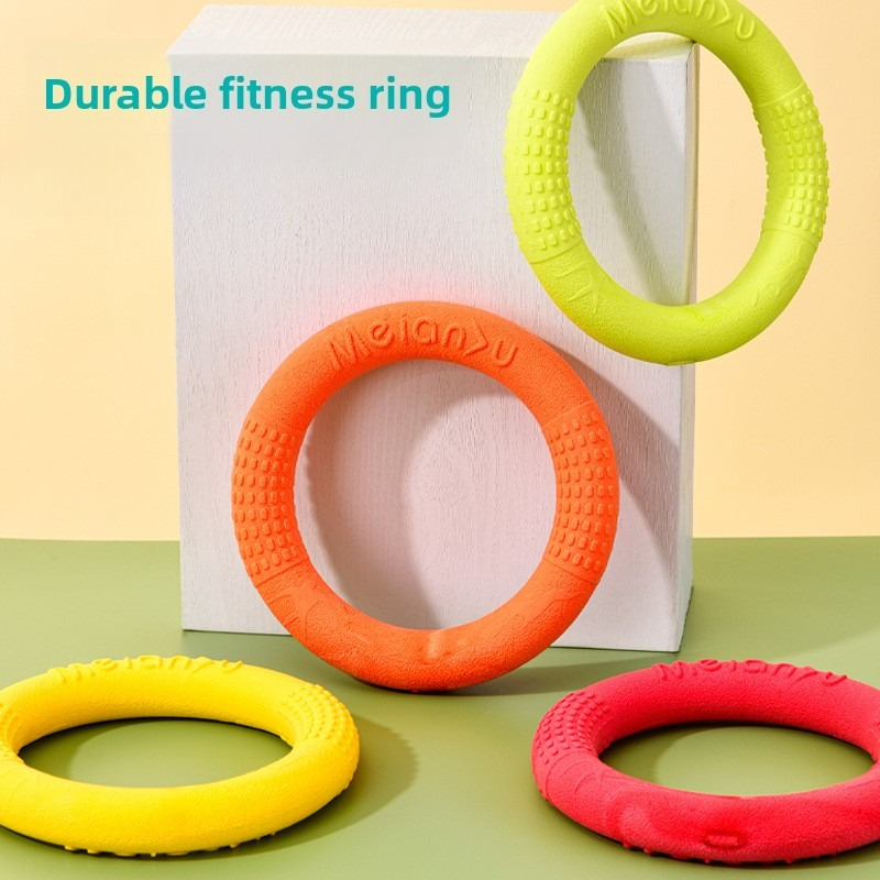 Frisbee Freestyle Disc - فريسبي مقاوم للعض مع حلقة سحب