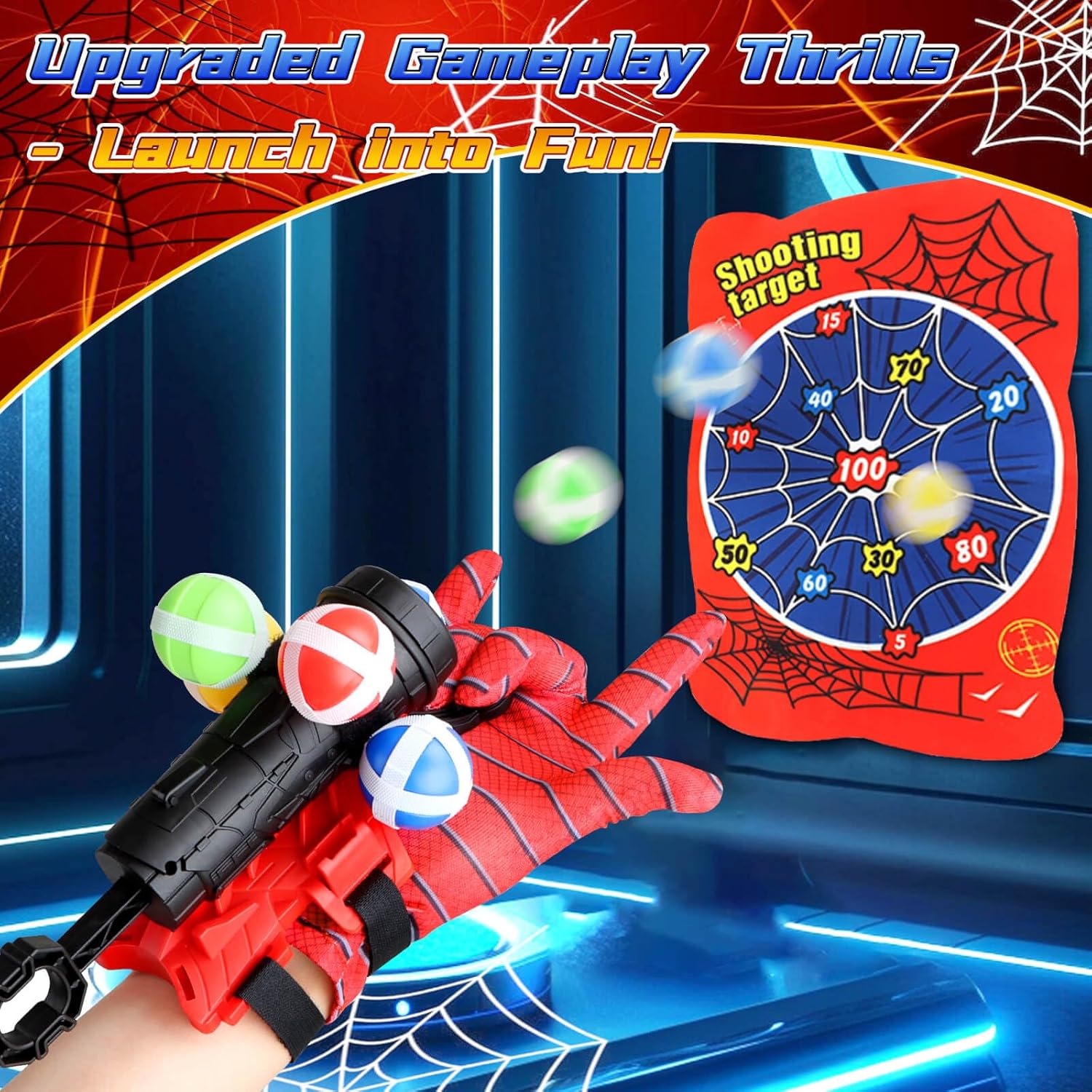 Party Games 15 In 1 - قاذف ألعاب رمي الأهداف على شكل