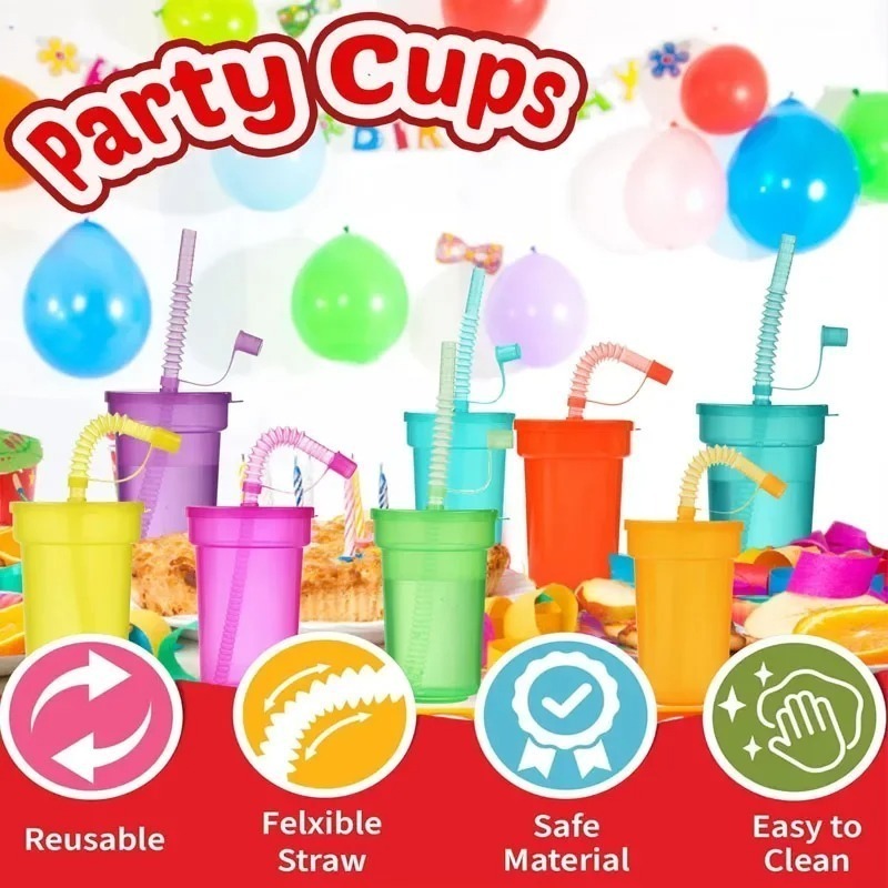 6-18 قطعة كوب حفلات محمول مع ش - مراجعة Party Games Youth وسعره