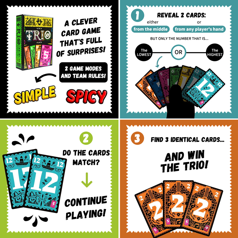 لعبة بطاقات تريو الاستراتيجية، - مراجعة Party Games Multiplayer وسعره